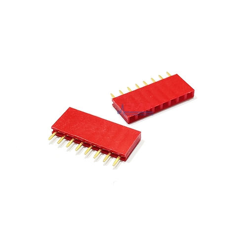 Hàng Rào Cái Đơn 2.54mm 8 Chân 1*8P - Đỏ