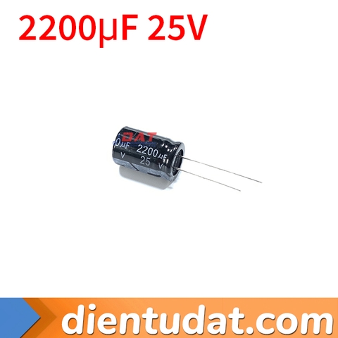 Tụ Hóa 2200uF 25V 13*21mm