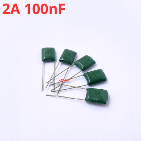 Tụ Polyester 2A 104J 100nF 0.1uF 100V