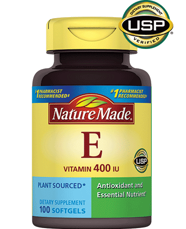 Vitamin E 400 I.U. lọ 100 viên nang mềm, hiệu Nature Made