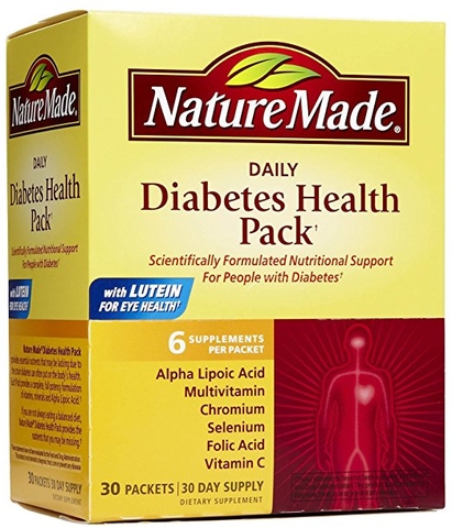 Dinh dưỡng hàng ngày cho người bị tiểu đường Nature Made Daily Diabetes Health Pack