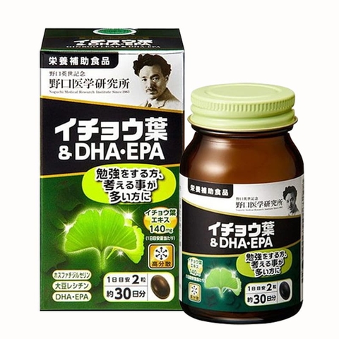 Viên uống bổ não DHA EPA Ginkgo Noguchi 60 viên/ 30 ngày của Nhật Bản
