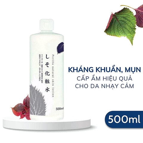 Nước Hoa Hồng Lá Tía Tô Chinoshio Perilla Natural Skin Lotion 500ml