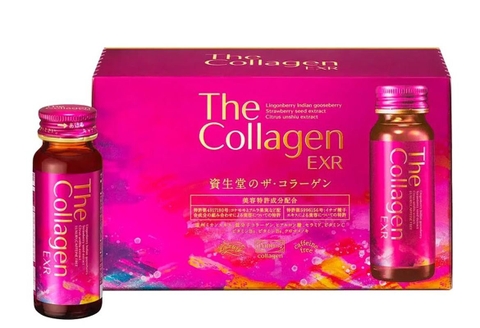 The Collagen EXR Shiseido dạng nước Nhật Bản Mẫu mới nhất- Hộp 10 lọ/ 50ml 1 lọ