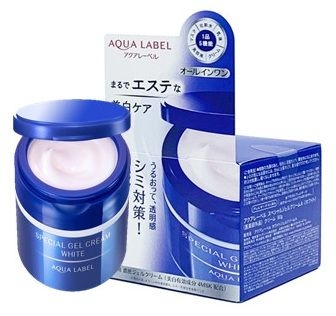 Kem dưỡng da 5 in 1 Aqualabel Shiseido xanh 90g dành cho da thường đến dầu