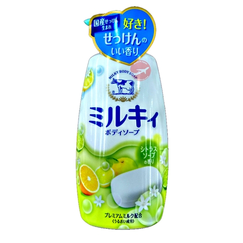 Sữa tắm chiết xuất từ sữa bò Gyunyu Milky Body Soap 580ml Nhật Bản