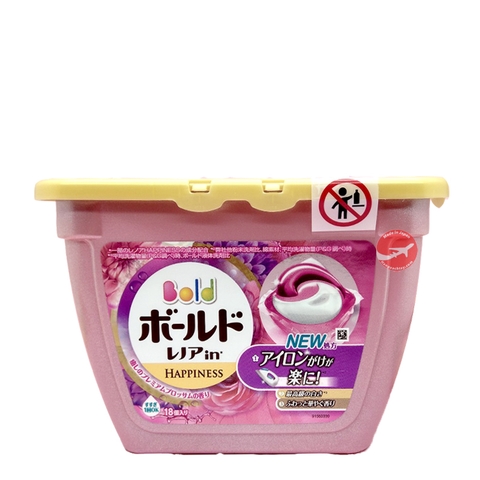 Viên nước giặt xả Gelball 3D Nhật bản (Hộp 18 viên)