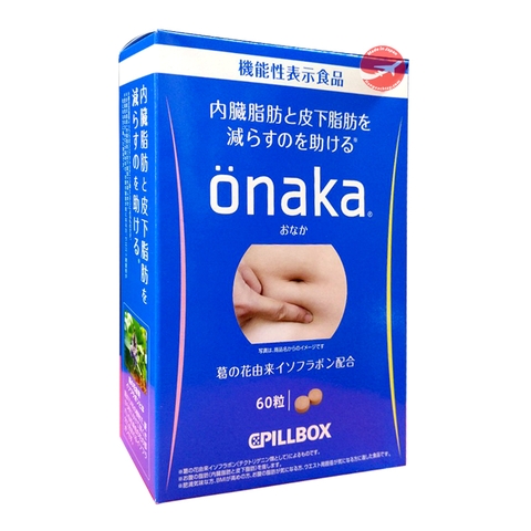 Viên giảm mỡ bụng Onaka Pillbox Nhật Bản 60 viên