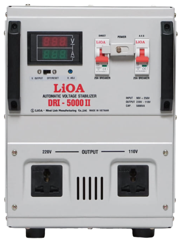 🌟 Ổn áp LiOA 5KVA DRI-5000II (90V-250v) 1 Pha