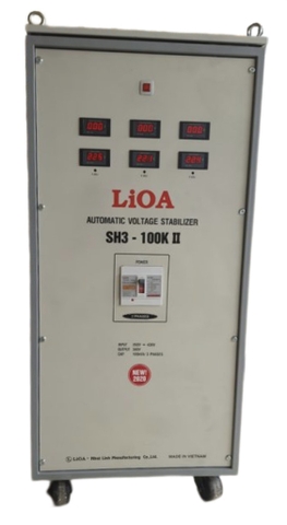 Ổn Áp LiOA 3 Pha SH3-100K – Giải Pháp Ổn Định Điện Nguồn Cho Nhà Xưởng