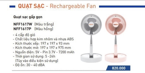 Video - Nhà phân phối quạt sạc