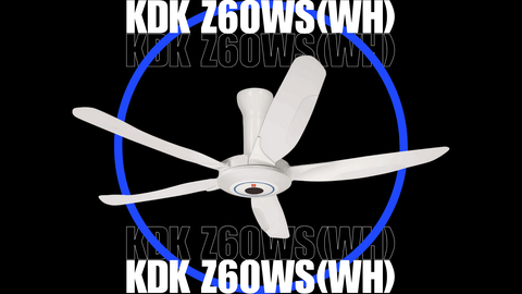 Quạt Trần KDK Z60WS – Đẳng Cấp Nhật Bản, Mạnh Mẽ, Êm Ái Và Sang Trọng