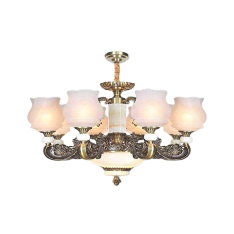 Đèn Chùm Chao Đá Cổ Điển Nam Long Netviet NC 1122/8