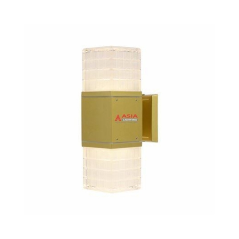 Đèn Tường 2 Đầu Vuông Thân Sơn Màu Đồng Asia Lighting DTV-DO-03