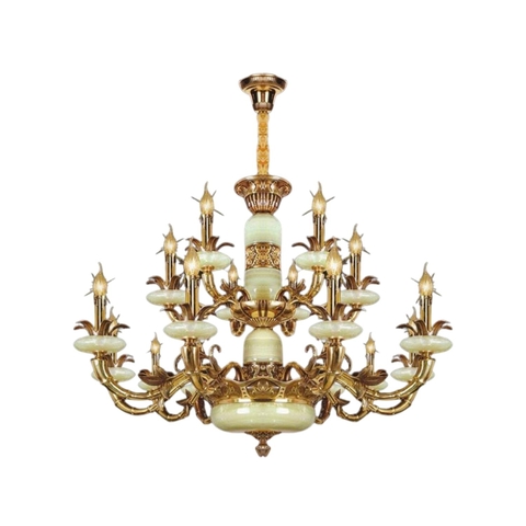 Đèn Chùm Đồng Cao Cấp Nam Long Netviet NC 027/12+6