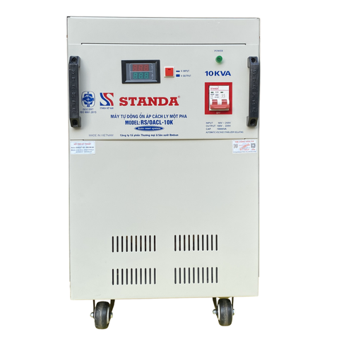 Ổn Áp Standa 1 Pha Cách Ly 10KVA RS/OACL-10K (150V-250V) Và (90V-250V)