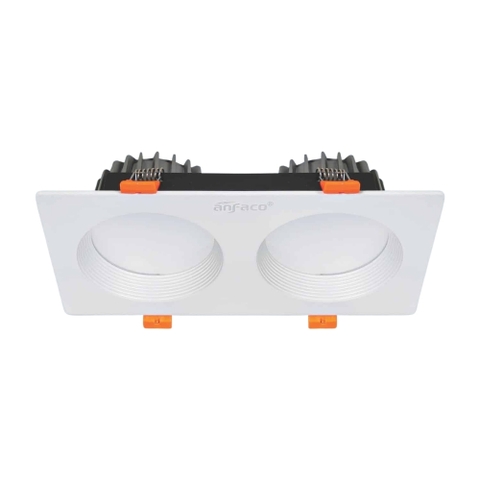 Đèn LED Downlight Âm Trần Mặt Vuông Chóa Tán Quang Rộng Anfaco AFC 757T/2 LED 9W