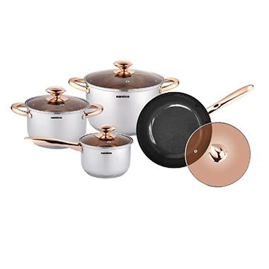Bộ Nồi Chảo Inox Cao Cấp Nanoco NCWS850