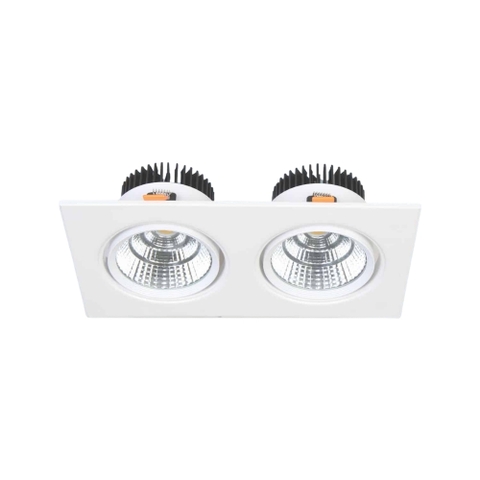 Đèn LED Downlight Âm Trần Mặt Vuông Khung Sắt Sơn Tĩnh Điện Anfaco AFC 318/2 LED 12W