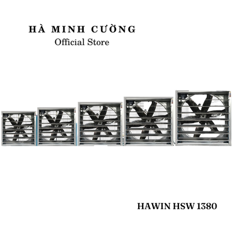 Quạt hút công nghiệp vuông gián tiếp cánh Inox HAWIN - HSW 1380