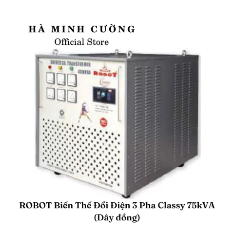 Biến Thế Đổi Điện 3 Pha Robot 75KVA (Dây đồng)