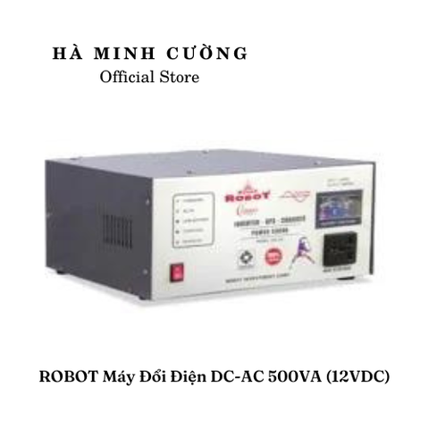 Máy Đổi Điện DC-AC Sóng Sin Và Sạc Bình Robot 500VA (12VDC)