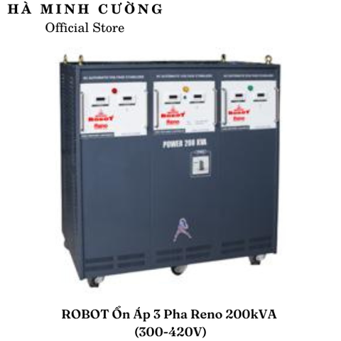 Ổn Áp Robot 3 Pha Reno 200KVA (300-420v)