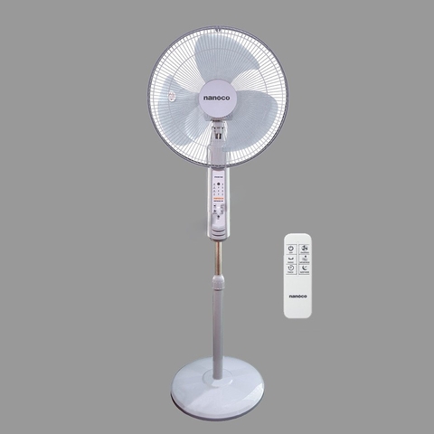 SẢN PHẨM NGỪNG KINH DOANH - Quạt Đứng Có remote Nanoco NSF1602G-RC (Màu xám)