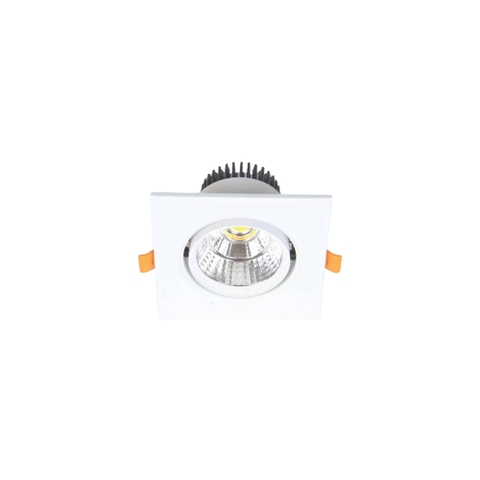 Đèn LED Downlight Âm Trần Mặt Vuông Khung Sắt Sơn Tĩnh Điện Anfaco AFC 318/1 LED 7W