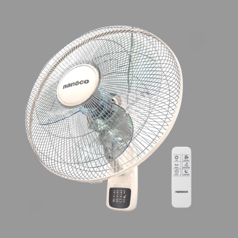 SẢN PHẨM NGỪNG KINH DOANH - Quạt Treo Tường Có Remote Nanoco NWF1610RC-BE