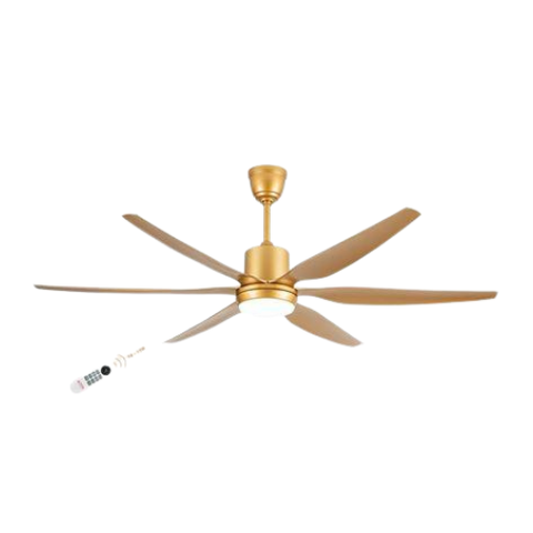 Quạt Trần Đèn Cao Cấp 6 Cánh Asia Lighting QT13-DV-01 (Đồng vàng quý tộc)