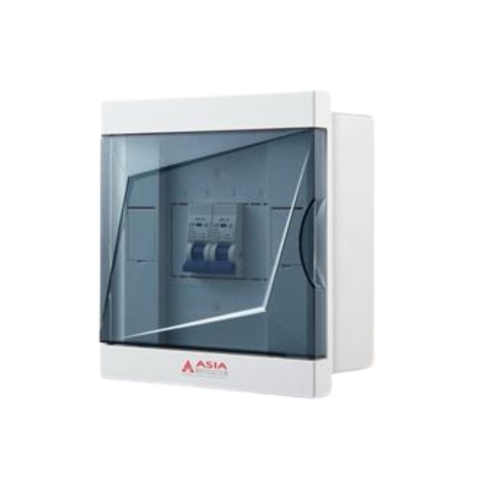 Tủ Điện Âm Tường Mặt Kính Trong Asia Lighting TDAT-KC-2-4