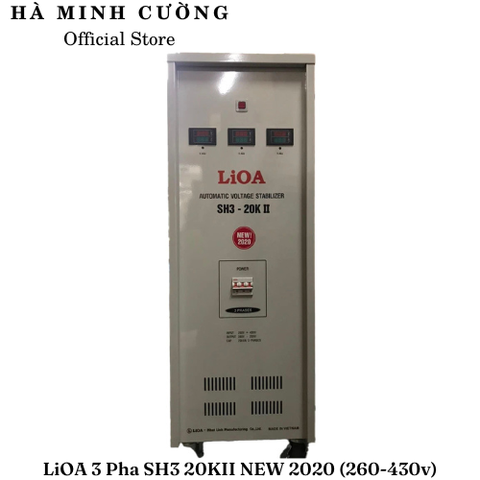 Ổn Áp LiOA 3 Pha SH3-20KII (260-430v) NEW 2020 - Đồng hồ điện tử