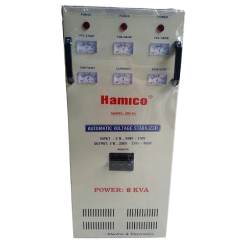 Ổn áp Hamico 3 Pha 6kva 260-430v
