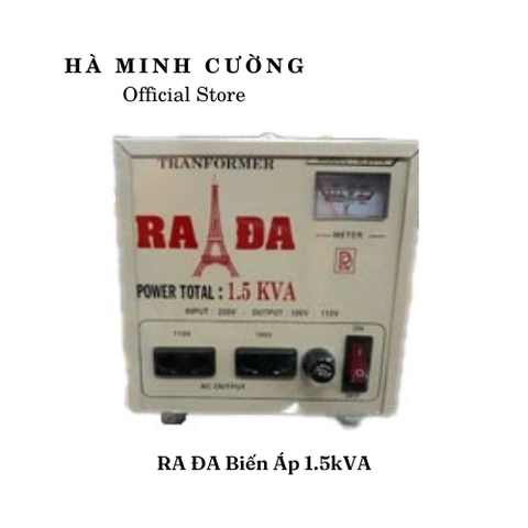 Biến áp Ra Đa 1.5kVA