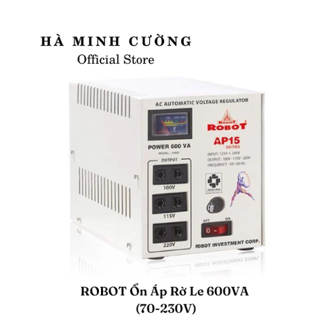 Ổn Áp Role Robot 600VA (70-230v)