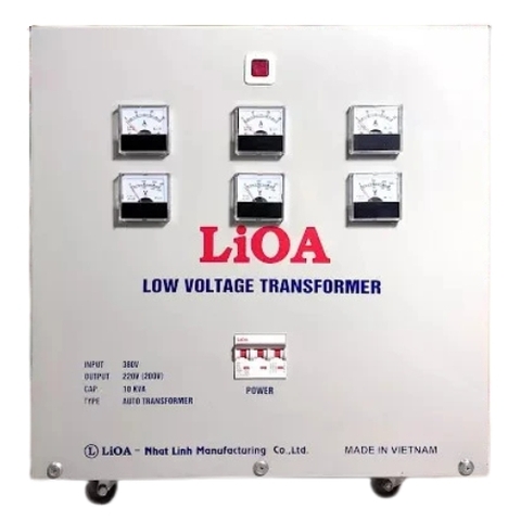 Biến Áp Cách Ly Đổi Nguồn Hạ Áp 3 Pha 10kVA LiOA 3K101M2DH5YC/D (Dây Đồng)