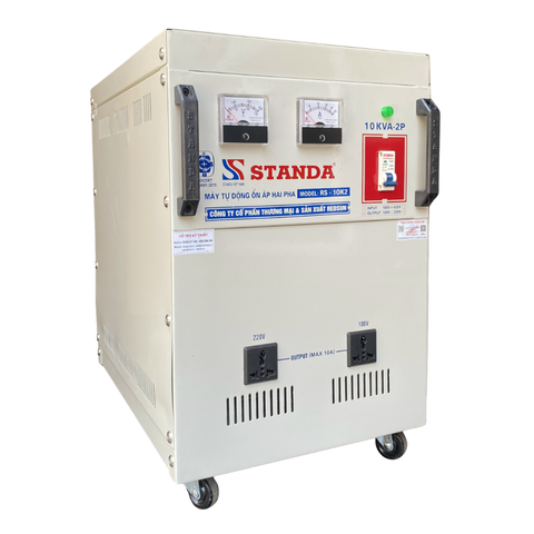 Ổn Áp Standa 2 Pha Lửa 10KVA RS/10K2 (180V-430V)