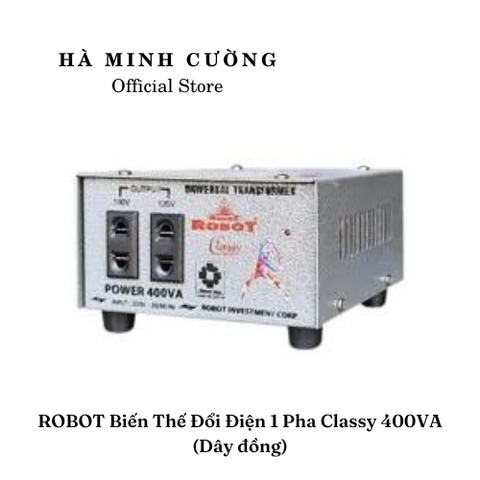 Biến Thế Đổi Điện 1 Pha Robot 400VA (Dây Đồng)