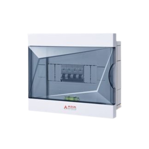 Tủ Điện Âm Tường Mặt Kính Trong Asia Lighting TDAT-KC-6-8