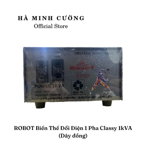 Biến Thế Đổi Điện 1 Pha Robot 1KVA (Dây Đồng)