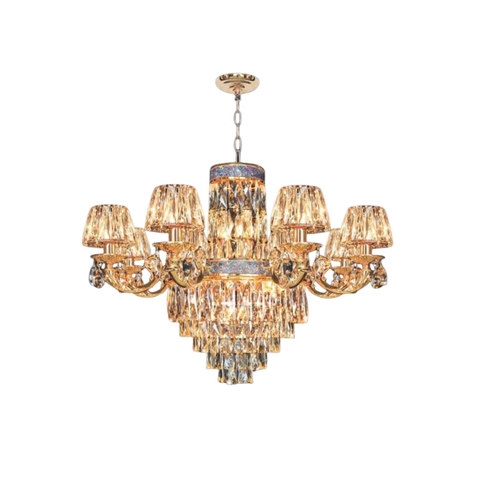 Đèn Chùm Pha Lê Nến Phong Cách Trang Trọng Nam Long Netviet NC 21859/8
