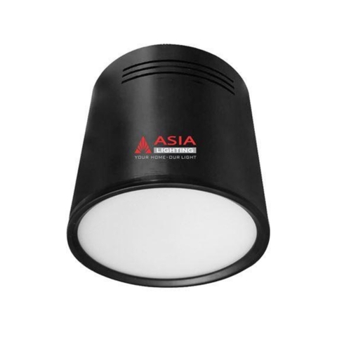 Đèn Trần Nổi Tròn Vỏ Đen Mặt Mờ Asia Lighting OBD12
