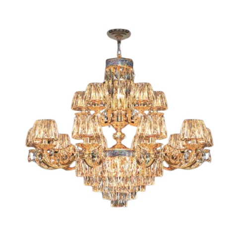 Đèn Chùm Pha Lê Nến Phong Cách Trang Trọng Nam Long Netviet NC 21859/10+5