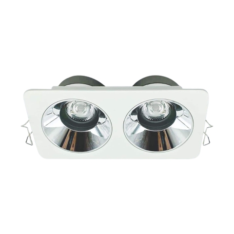 Đèn LED Downlight Âm Trần Mặt Vuông Chóa Gương Chỉnh Nghiêng Anfaco AFC 775/2 LED 7W