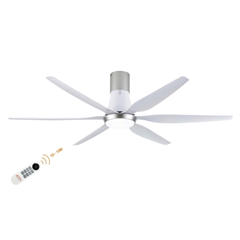 Quạt Trần Động Cơ DC Asia Lighting QT20-TB (Màu Trắng Bạc Cao Sang)