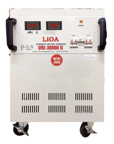 Ổn Áp LiOA 1 Pha 30KVA DRI-30,000II NEW 2020 (90-250v) - Đồng hồ điện tử