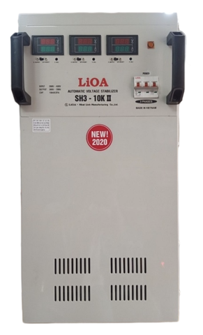 Ổn Áp LiOA 3 Pha SH3-10KII NEW 2020 (260-430v) - Đồng hồ điện tử
