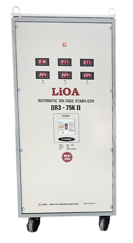 Ổn Áp LiOA 3 Pha DR3 75KII (160-430v)