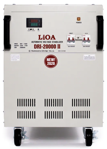 Ổn Áp LiOA 1 Pha 20KVA DRI-20,000II NEW 2020 (90-250v) - Đồng hồ điện tử